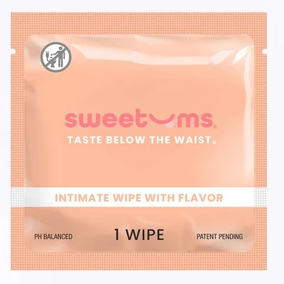 sweetums flavored wipe mango 1 piece