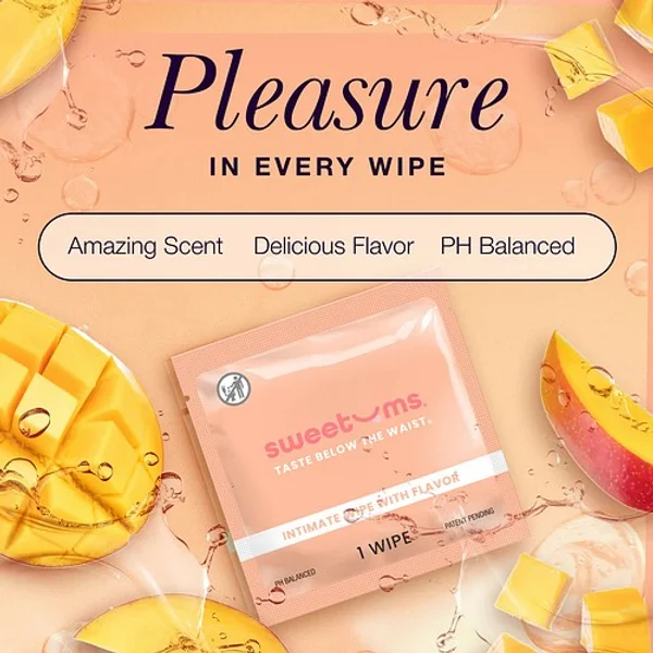 Sweetums flavored wipe mango - 1 piece — image 3 of 6