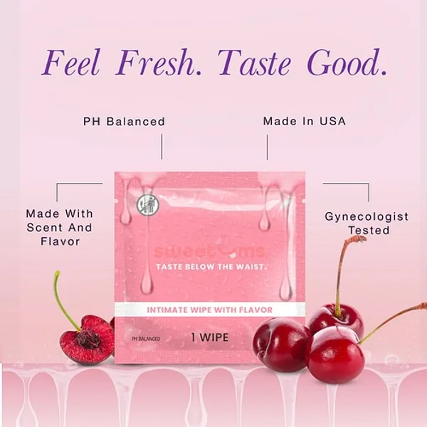 Sweetums flavored wipe cherry - 1 piece — image 4 of 8