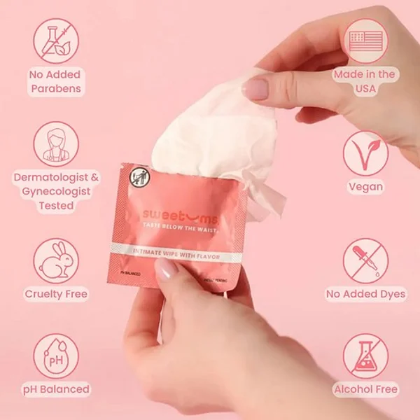 Sweetums flavored wipe cherry - 1 piece — image 5 of 8
