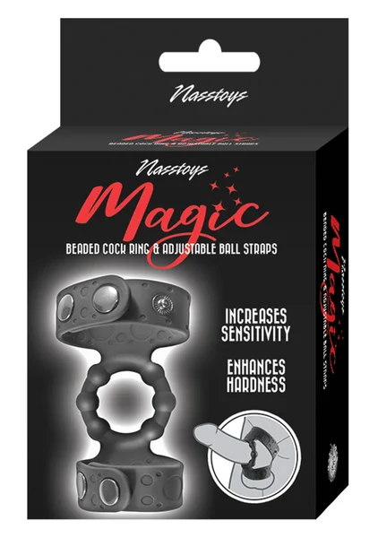 Magic Beaded Cock Ring and Adjustable Ball Straps — image 4 of 4
