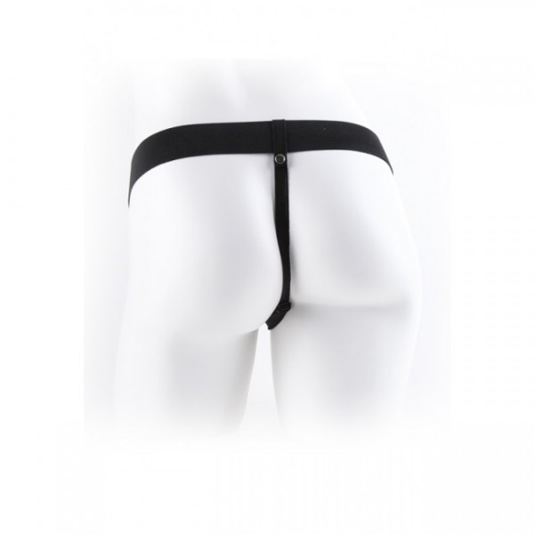 Fetish Fantasy - 7" Vibrating Hollow Strap-On with Balls