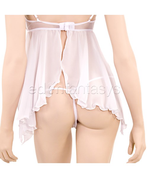 Iridescence babydoll with thong