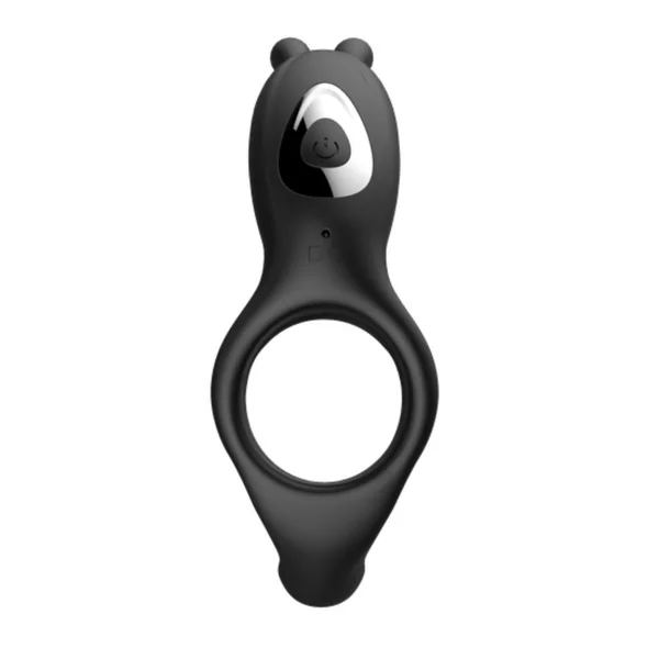 Silicone Vibrating Rabbit Cock Ring with Extended Ball Tickler — image 7 of 9