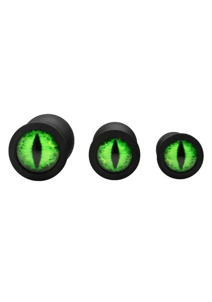 Creature Eyes Green Eye Silicone Butt Plug Set — image 4 of 7