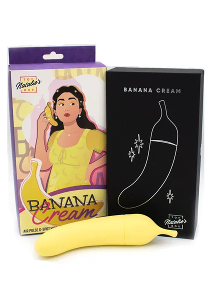 Banana Cream - Dual Ended Air Pulse and G-Spot Vibrator — image 6 of 6