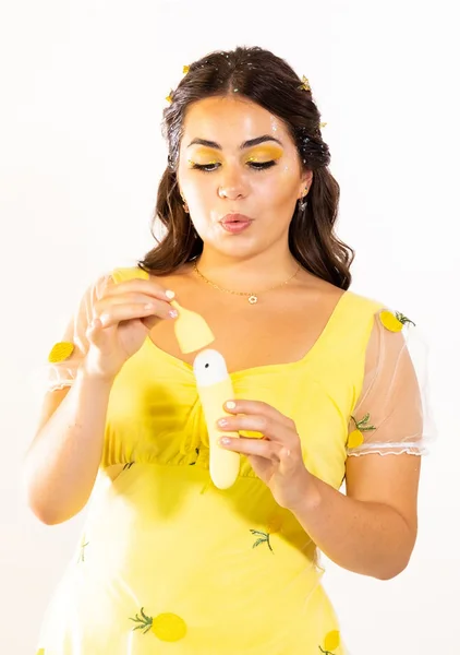 Banana Cream - Dual Ended Air Pulse and G-Spot Vibrator — image 5 of 6
