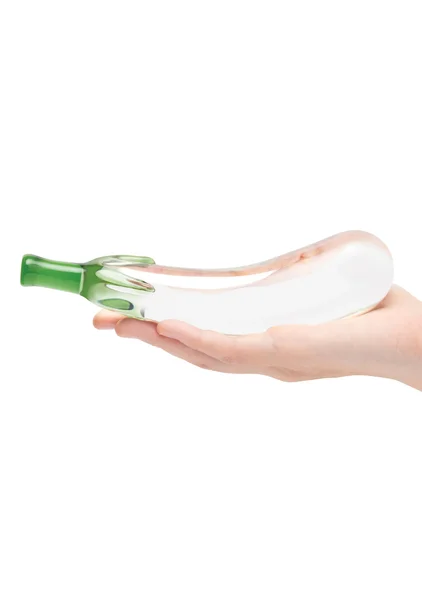 Eggplant Ecstasy 7.25" Glass Dildo — image 4 of 7