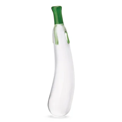 eggplant ecstasy 725 glass dildo