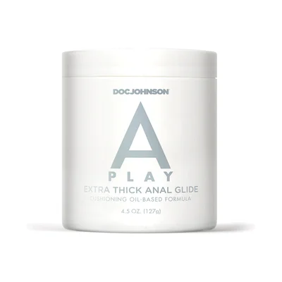 a play extra thick anal glide cushioning oil based formula