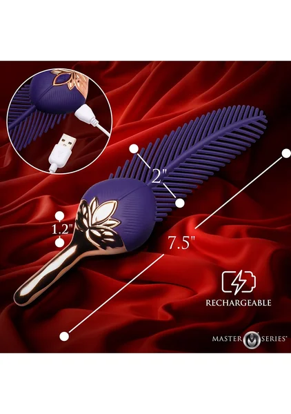 The Tickler Vibrating Silicone Feather Tickler — image 6 of 7