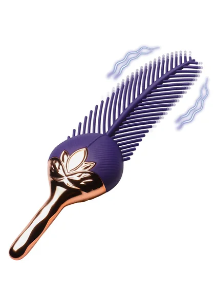 The Tickler Vibrating Silicone Feather Tickler — image 2 of 7