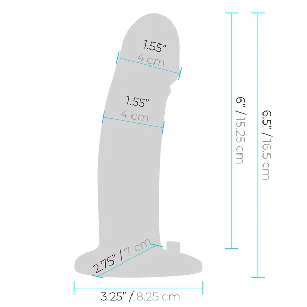6.5" Realistic Vibrating Dildo with Harness & Remote — image 13 of 18