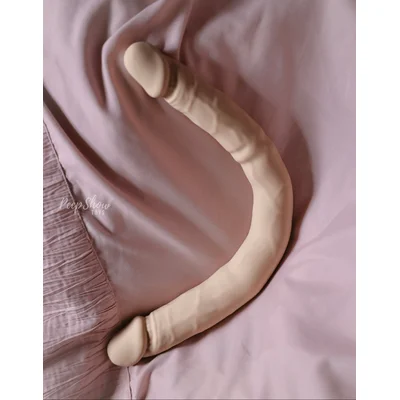 silicone studs bendable double dildo