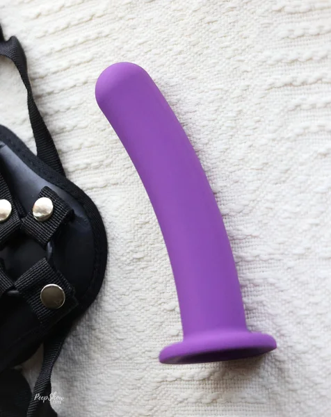 Bend Down 7" Strap-On Dildo & Harness Kit — image 9 of 14
