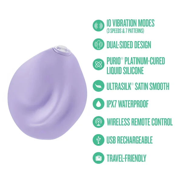 PulsePad Soft-Silicone Grinding Vibrator with Remote — image 8 of 10