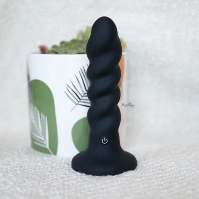onyxxx rechargeable rippled probe 10 speed vibrating dildo