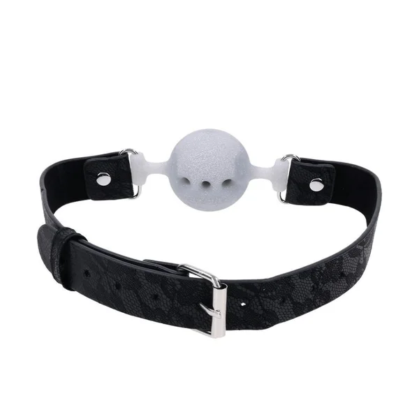 Lace & Glitter Silicone Breathable Ball Gag — image 6 of 14