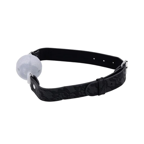 Lace & Glitter Silicone Breathable Ball Gag — image 11 of 14