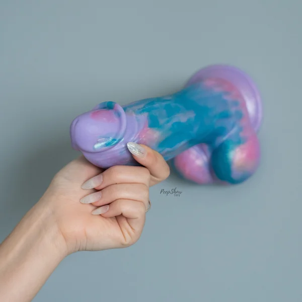 Evolved Mythical - Huge Girth Vibrating Silicone Dildo with Remote — image 9 of 16