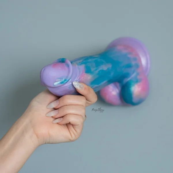 Evolved Mythical - Huge Girth Vibrating Silicone Dildo with Remote — image 2 of 16