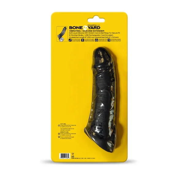 Boneyard Vibrating Penis Extender with Remote — image 2 of 6