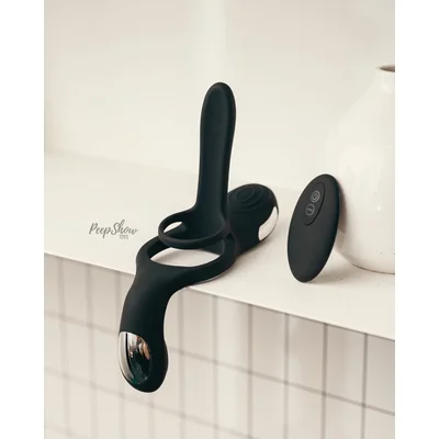 enhancer vibrating lovers ring with remote control