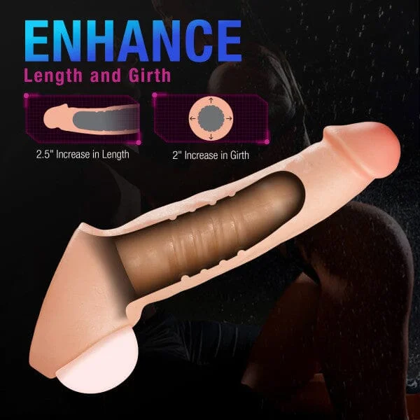 Thrive Realistic Penis Extender Sleeve, Stretchy Soft Silicone — image 6 of 16