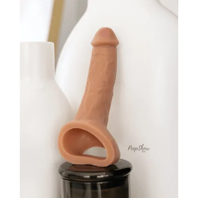 thrive realistic penis extender sleeve stretchy soft silicone