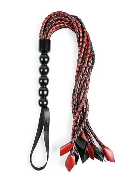 Saffron Braided Flogger with Crop Tips — image 3 of 10