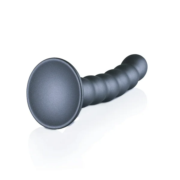 5-Inch Beaded Silicone Dildo - Slim — image 3 of 12