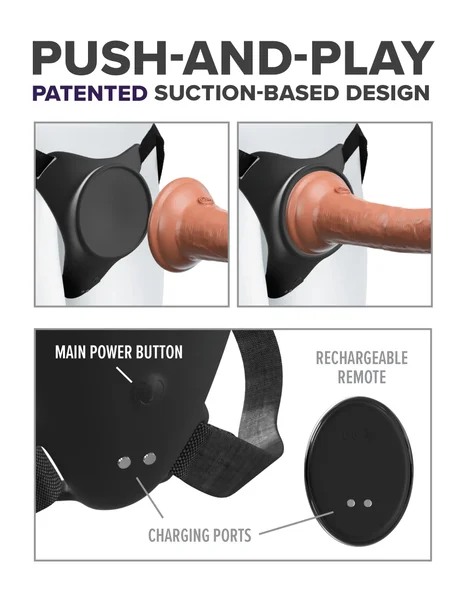 Body Dock G-Spot Pro vibrating vagina plug strap-on harness — image 8 of 10