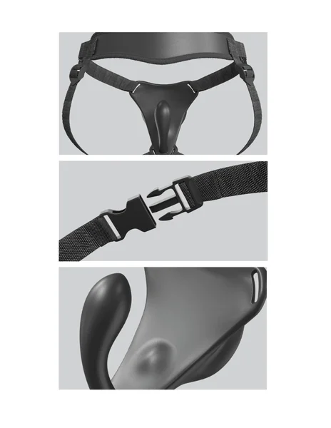 Body Dock G-Spot Pro vibrating vagina plug strap-on harness — image 7 of 10