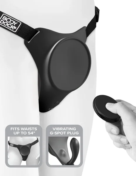 Body Dock G-Spot Pro vibrating vagina plug strap-on harness — image 5 of 10