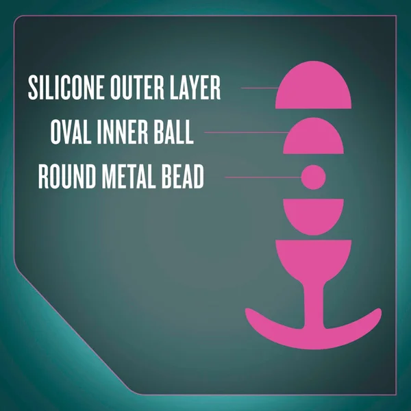 Anal Adventures Nebula Plug with Rolling Ball — image 3 of 12