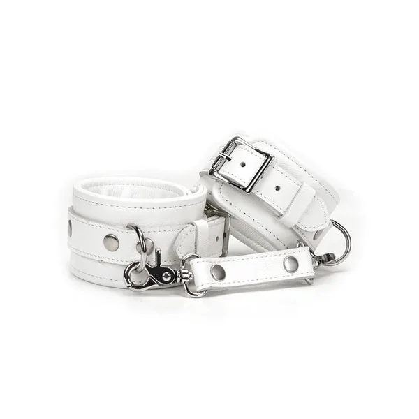 Fuji White Leather Ankle Cuffs — image 5 of 10