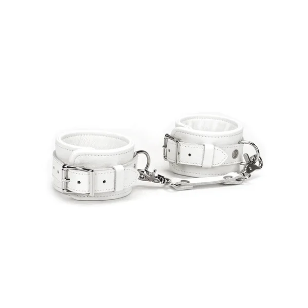 Fuji White Leather Ankle Cuffs — image 2 of 10