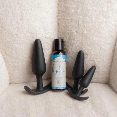 beginner butt plug bundle with lube