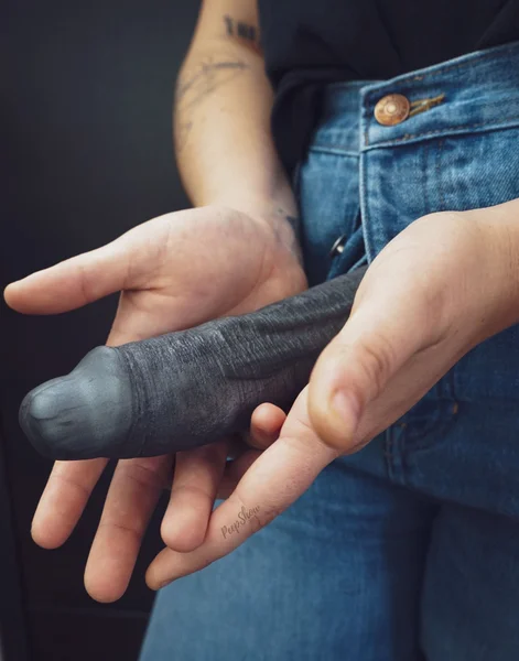 SquarePegToys® Leo Harness SuperSoft Silicone Dildo — image 6 of 25