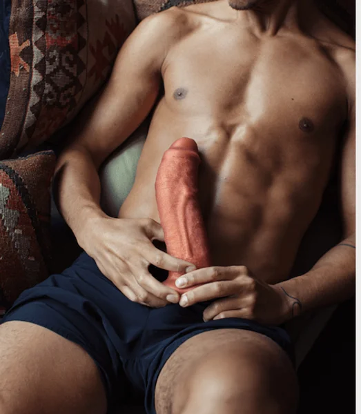 SquarePegToys® Leo Harness SuperSoft Silicone Dildo — image 2 of 25