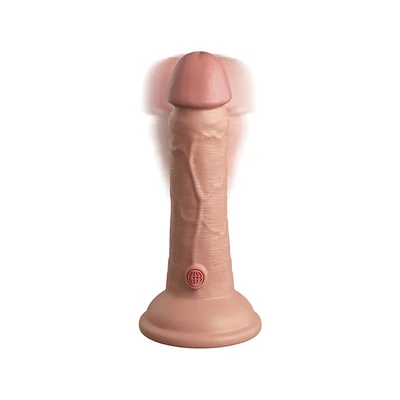 king cock elite 6 in vibrating silicone dual density cock