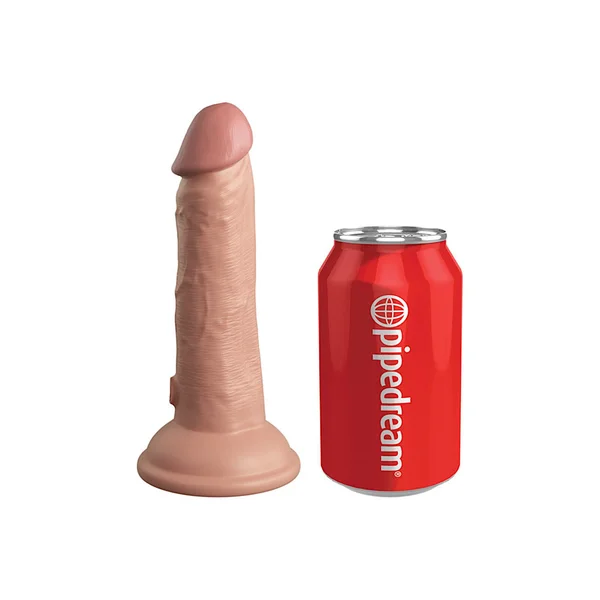 King Cock Elite 6 in. Vibrating Silicone Dual Density Cock — image 2 of 4
