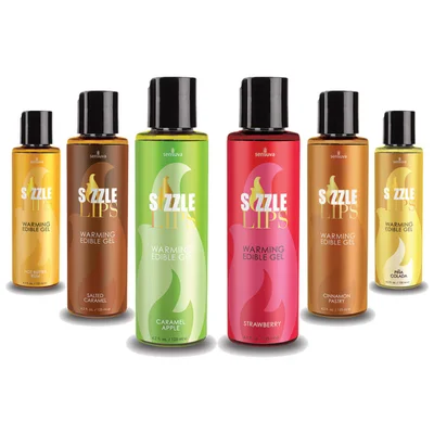 sizzle lips warming edible gel salted caramel 125ml