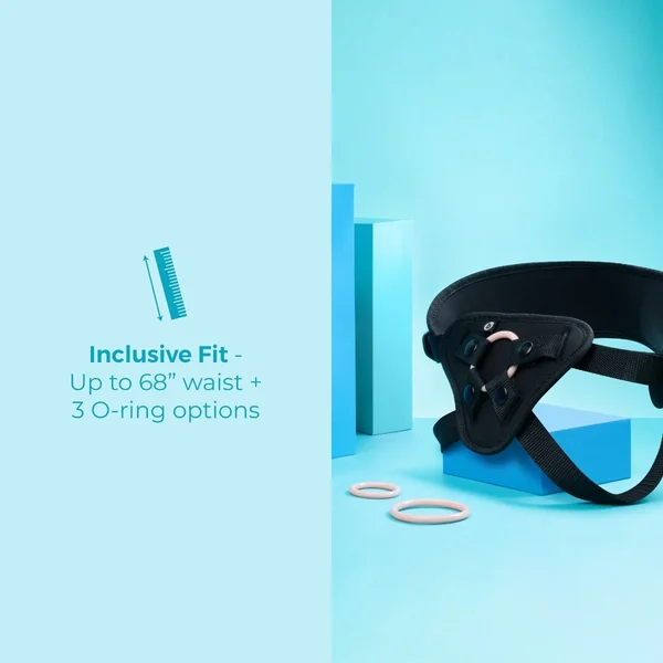 B-Vibe Every Body Vibrating Realistic Strap-On Kit — image 4 of 6