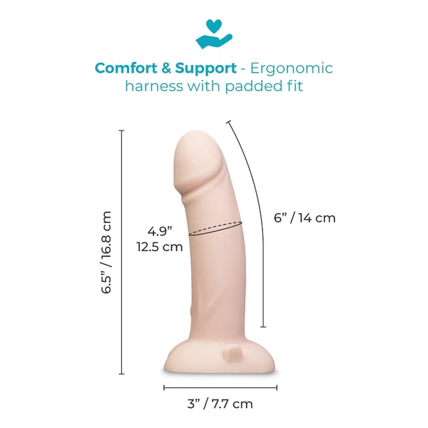 B-Vibe Every Body Vibrating Realistic Strap-On Kit — image 6 of 6