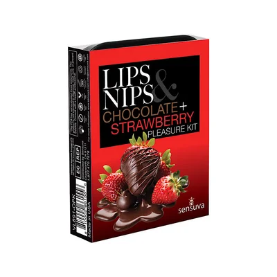 lips nips chocolate strawberry pleasure kit