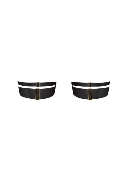 Signature Wide Strap Garters (pair): Black — image 9 of 9