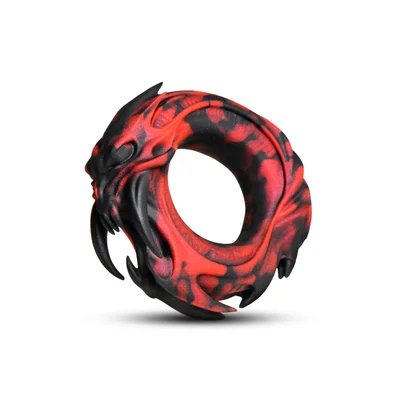 hell fang silicone cock ring