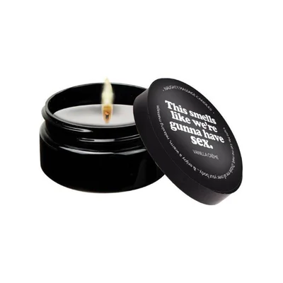 this candle smells like were gunna have sex massage candle