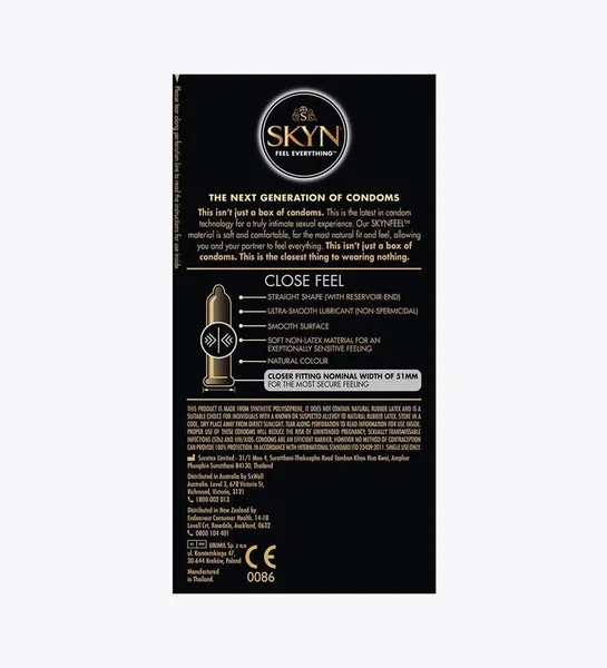 Skyn, Non-Latex 51mm (Close Feel) Condoms - 10 pack — image 3 of 3